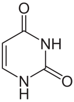 Strukturformel von Uracil