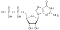 Struktur von Guanosindiphosphat