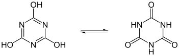 Lactam-Lactim-Tautomerie Cyanursäure.svg