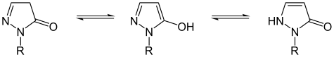 Lactam-Lactim-Tautomerie Pyrazolone.svg