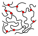 Polymerstruktur-weitmaschig vernetzt