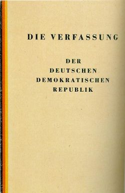 Verfassung der DDR vom 07.10.1949