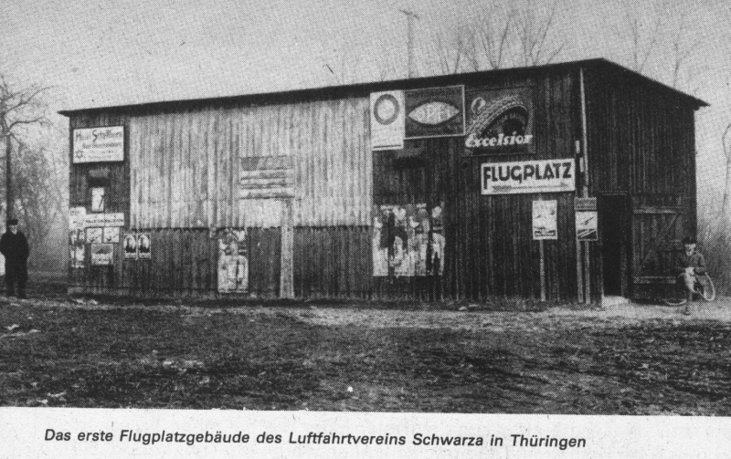 Flugplatzgebäude Schwarza