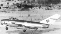 Lim-5 im Endanflug