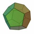 Regelmäßiges Pentagondodekaeder (Animation)