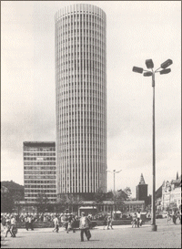 Blick auf den Turm um 1980 Blick auf den Turm um 1980