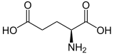 L-Glutaminsäure - L-Glutamic acid.svg