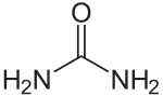 Strukturformel von Harnstoff