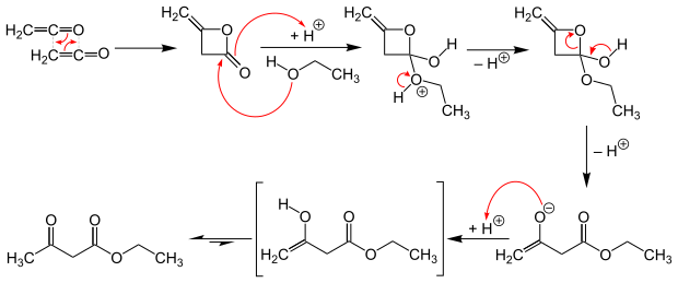 Synthese von Acetessigsäureethylester