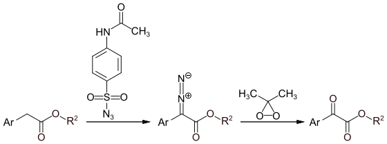 Synthese von alpha-Arylketoester über Aryldiazoacetate