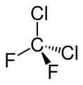 Keilstrichformel von Dichlordifluormethan