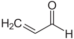 Strukturformel von Acrolein