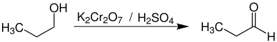 Herstellung von Propanal durch Oxidation von n-Propanol