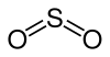 Structural formula of sulfur dioxide.svg