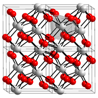 Kristallstruktur von Hafnium(IV)-oxid