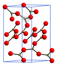 Kristallstruktur von Bortrioxid