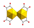Durch Peroxidbrücken gebildete Dimere aus Uranylionen in K6(H2O)4[(UO2)2(O2)(C2O4)4][9]