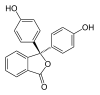 Phenolphthalein-low-pH-2D-skeletal.svg