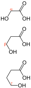 Hydroxycarboxylic acids Structural Formulae V.1.svg