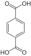 Struktur der Terephthalsäure