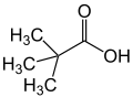 Pivalic Acid Structural Formulae V.1.svg