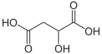 Strukturformel Äpfelsäure