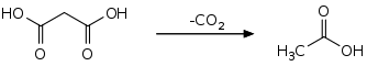 Malonic acid decarboxylation.svg