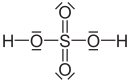 Struktur von Schwefelsäure