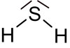 Struktur von Schwefelwasserstoff