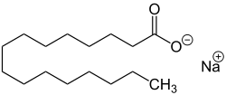 Palmitic Acid Sodium Salt Structural Formula V.2.svg