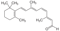 Strukturformel von 11-cis-Retinal